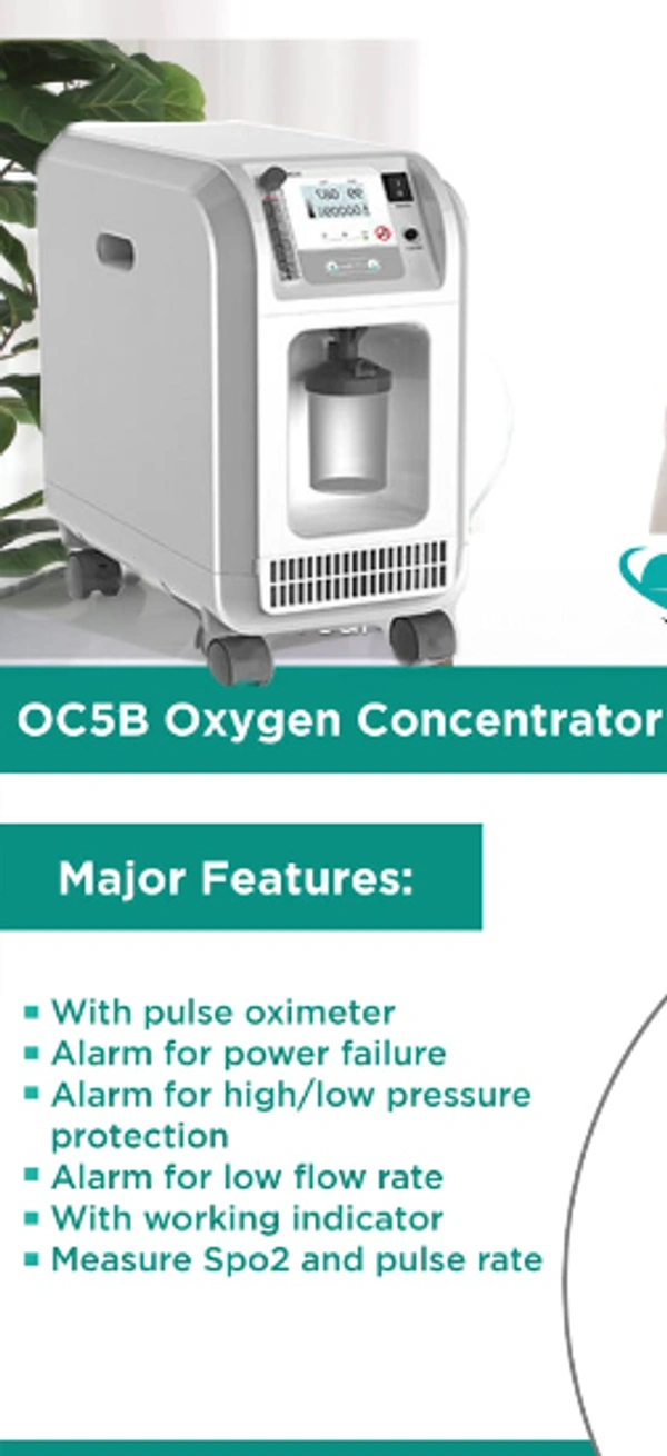 Madinain 5 Litre Oxygen Concentrator with SPO2 and Nebulizer